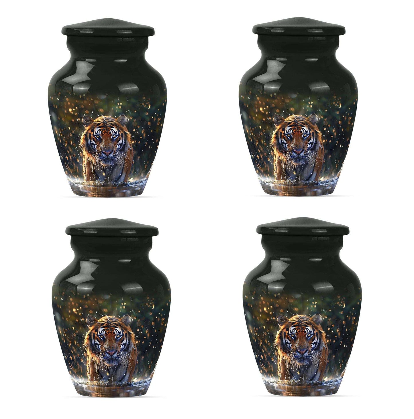 Tiger Theme 3 Inch Keepsake Pack of 4