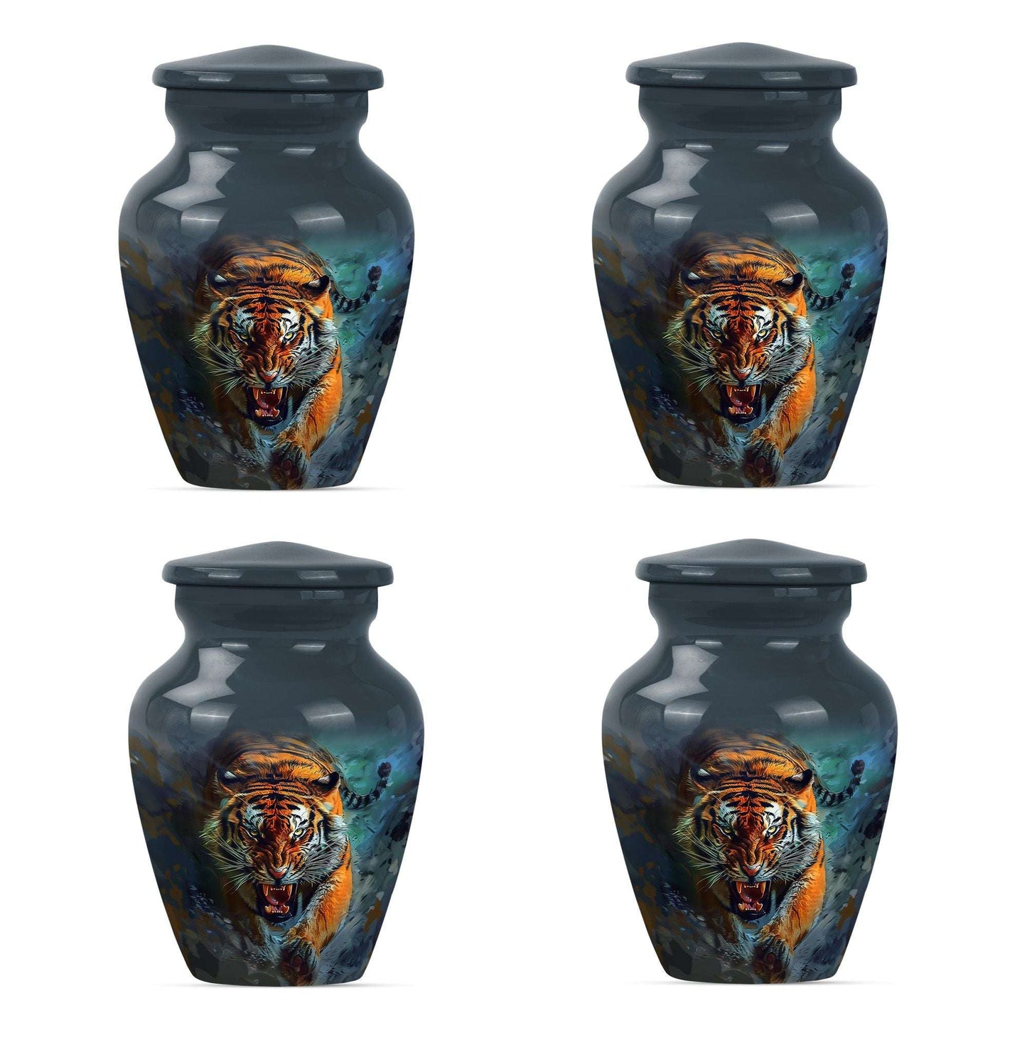 Tiger Theme 3 Inch Keepsake Pack of 4