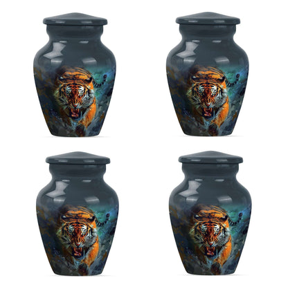 Tiger Theme 3 Inch Keepsake Pack of 4