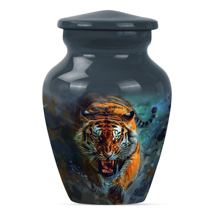 Classic urn with flower theme for tiger urn.