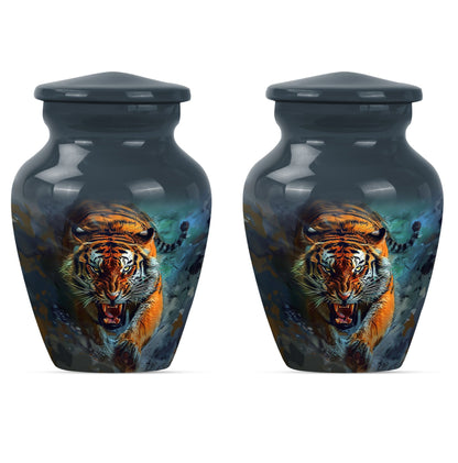 Classic urn with flower theme for tiger urn.