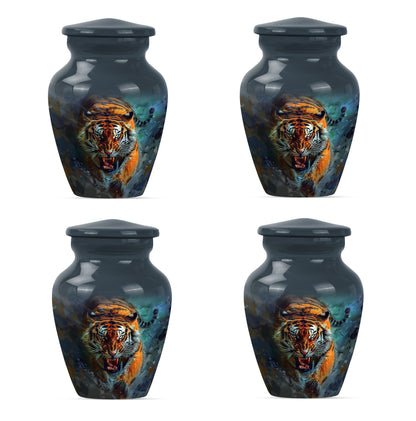 Classic urn with flower theme for tiger urn.