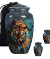 Classic urn with flower theme for tiger urn.