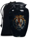 Tiger Theme Large Urn 10 Inch