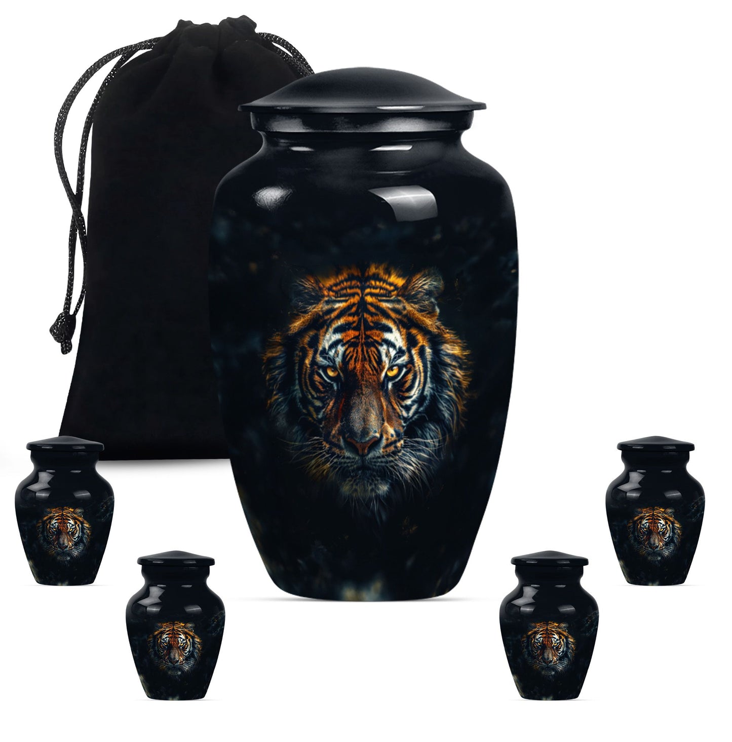 10 inch classic tiger urn,