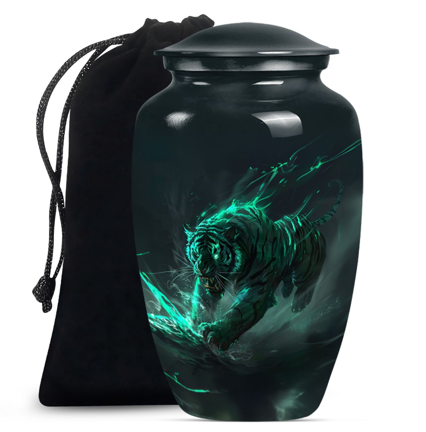 Tiger Urn, burial urn for cremation ashes 