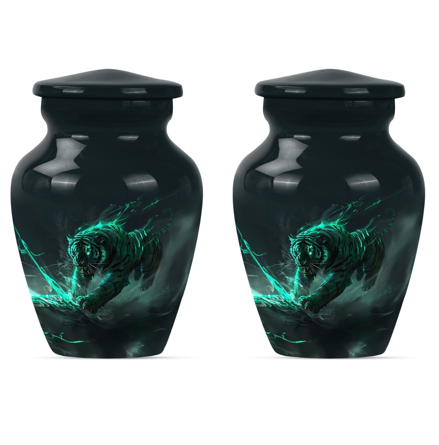 Tiger Urn, burial urn for cremation ashes 