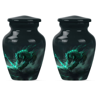 Tiger Urn, burial urn for cremation ashes 