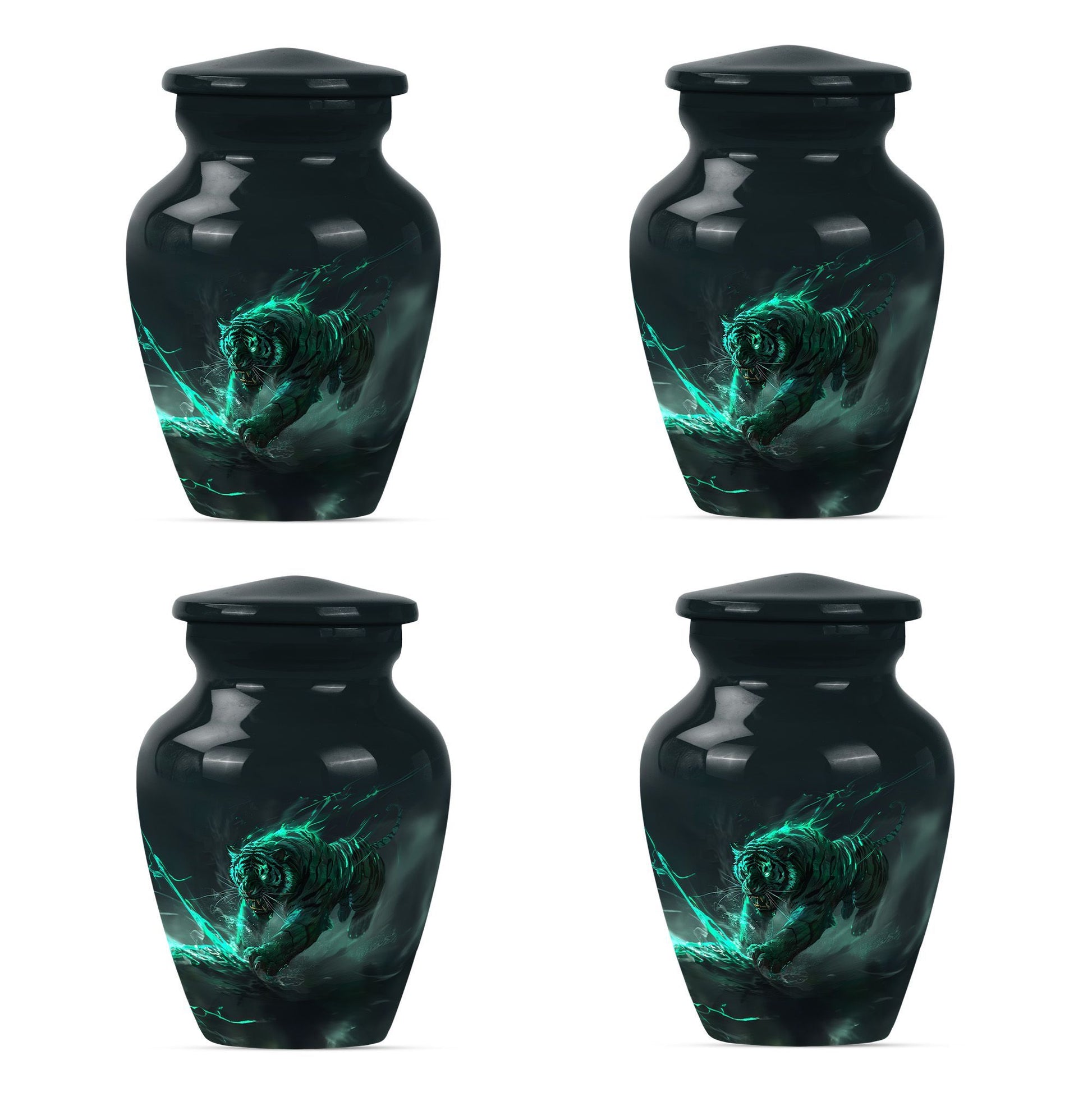 Tiger Urn, burial urn for cremation ashes 