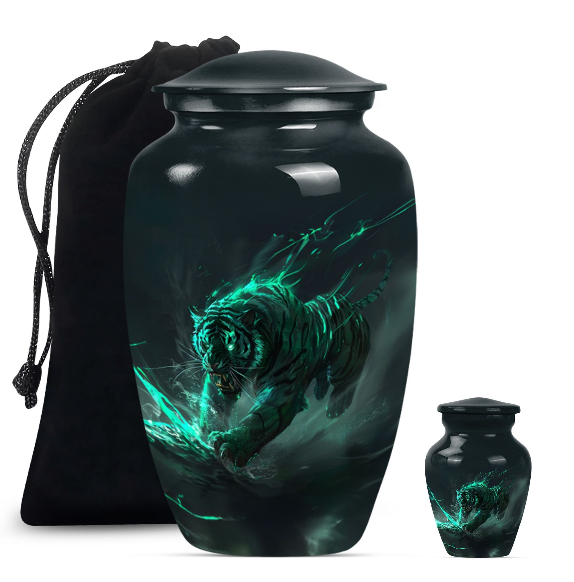 Tiger Urn, burial urn for cremation ashes 