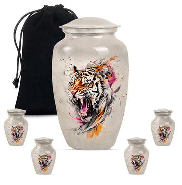 Large Urn with 4 Small Urn