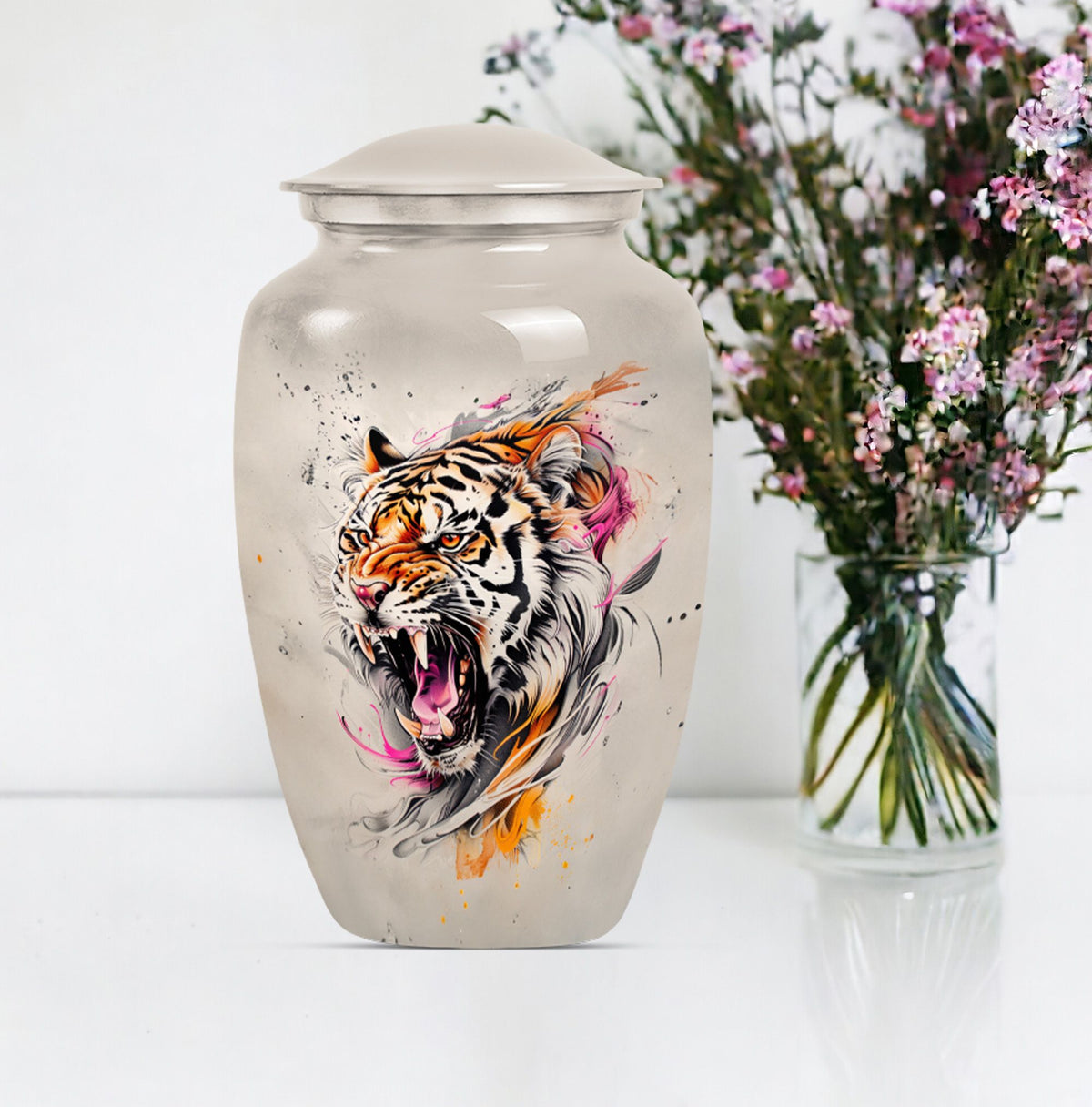 tiger urn