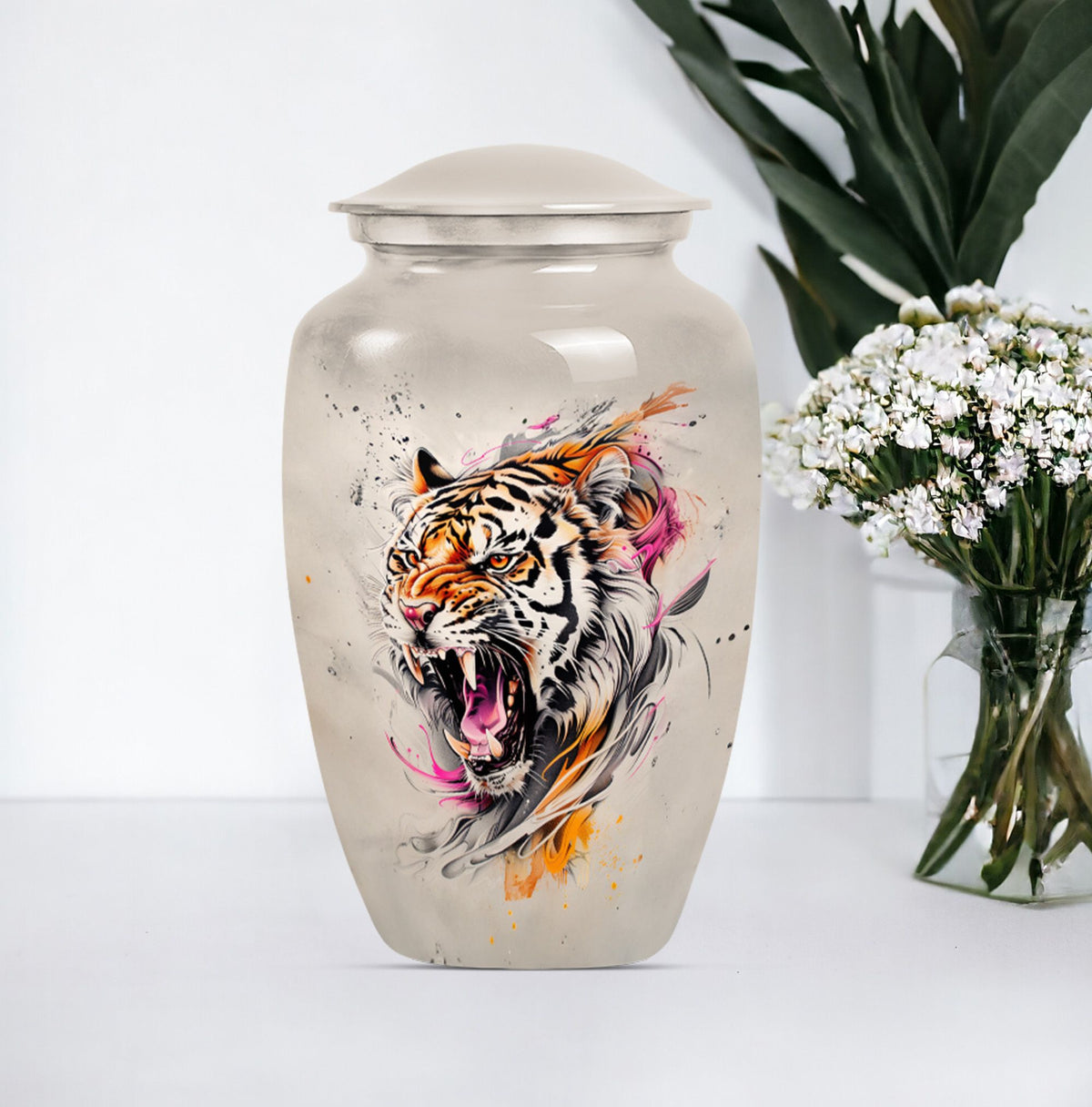 tiger urn