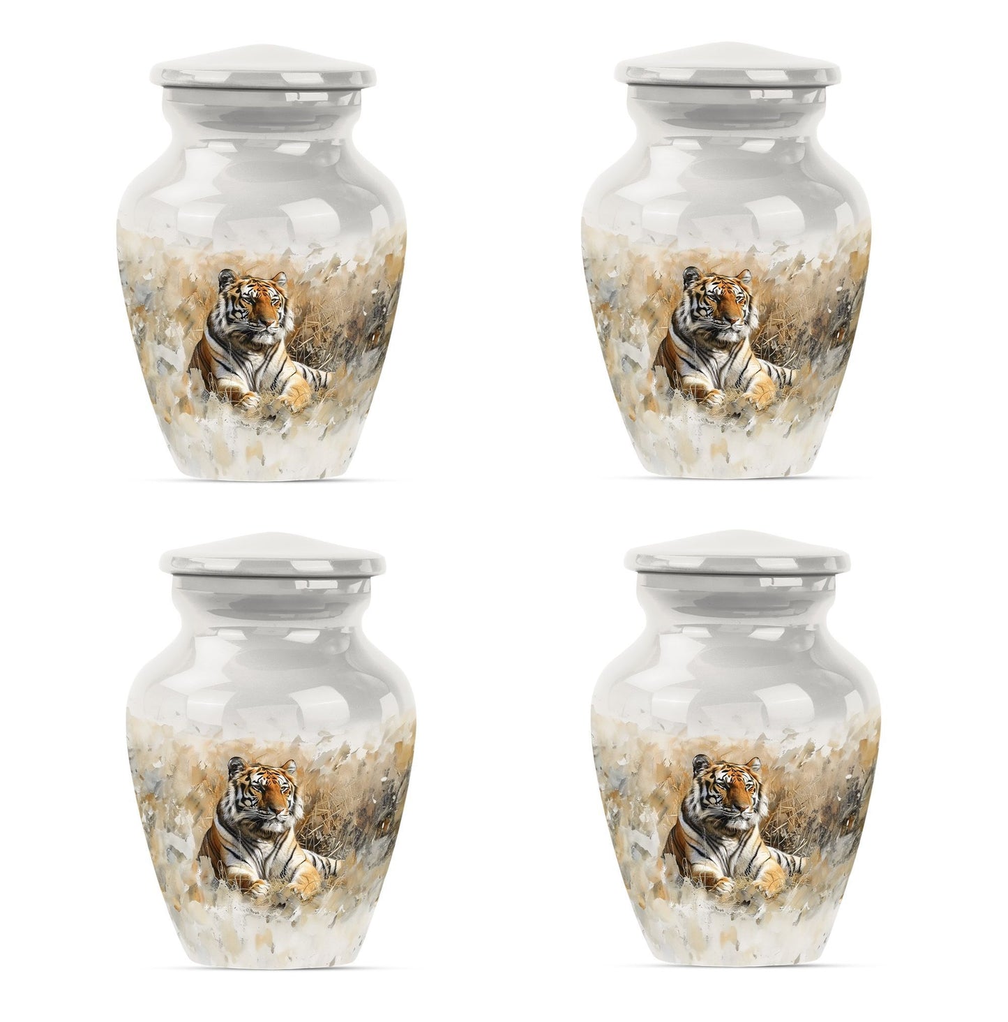 Classic 10-inch tiger urn, memorial urn