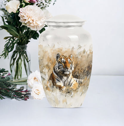 Classic 10-inch tiger urn, memorial urn