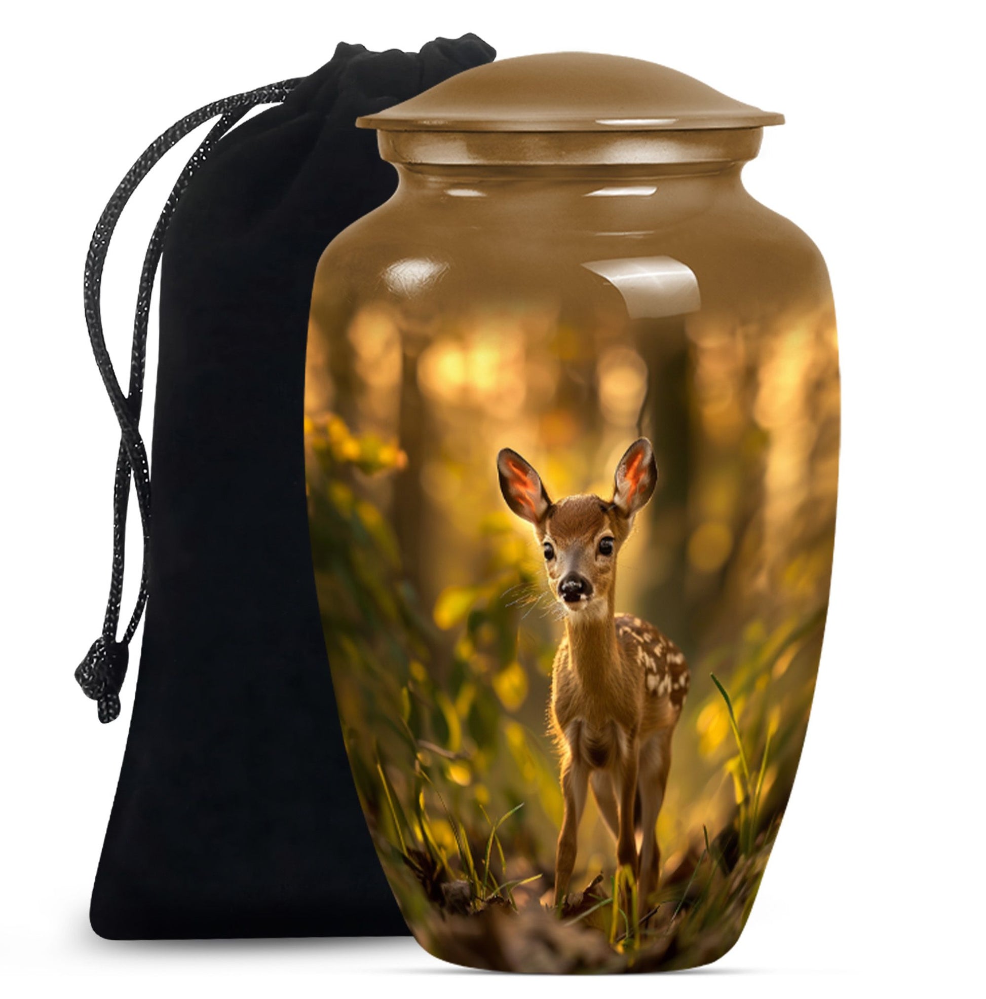 deer urn designed for human cremation ashes
