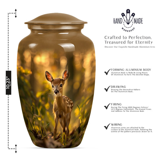 deer urn designed for human cremation ashes
