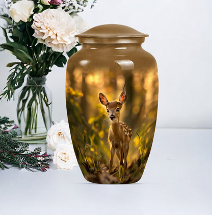 deer urn designed for human cremation ashes