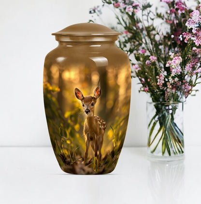 deer urn designed for human cremation ashes