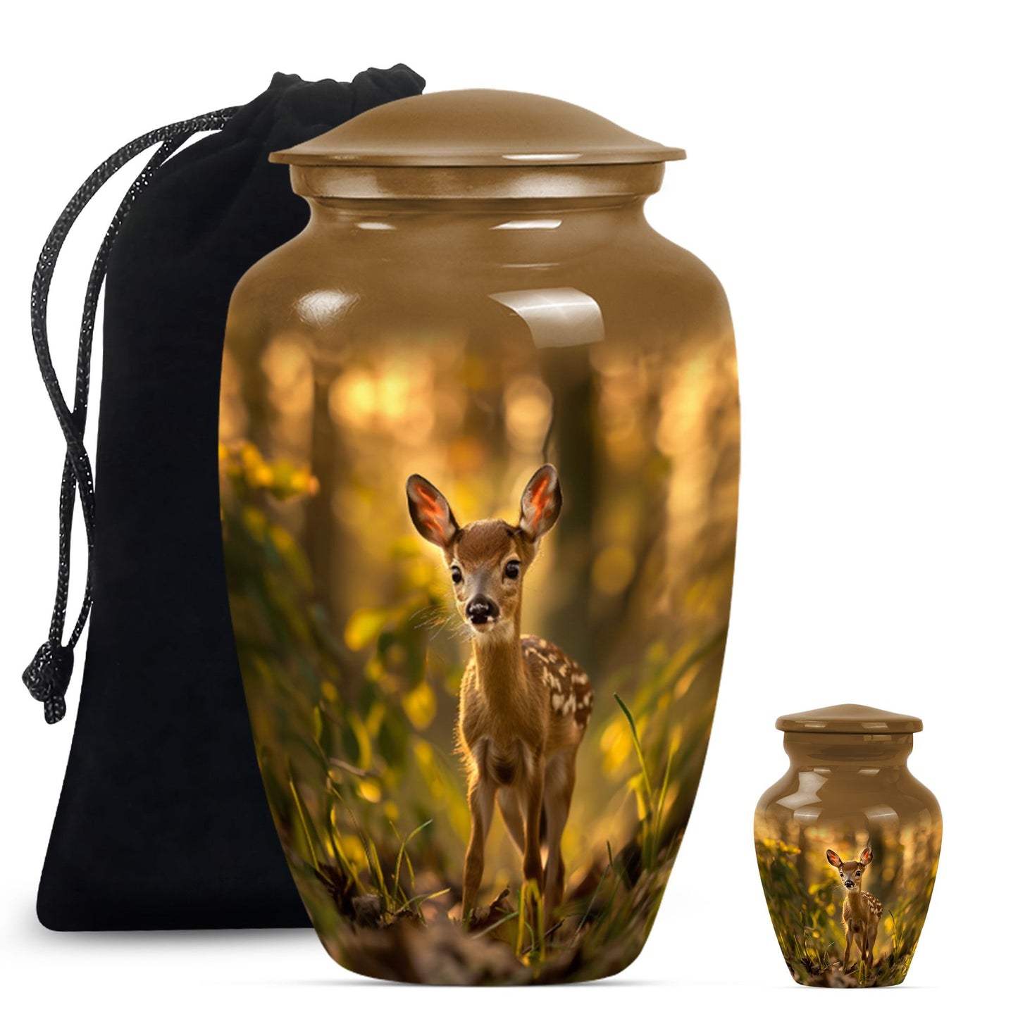 deer urn designed for human cremation ashes
