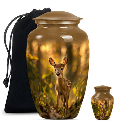 deer urn designed for human cremation ashes
