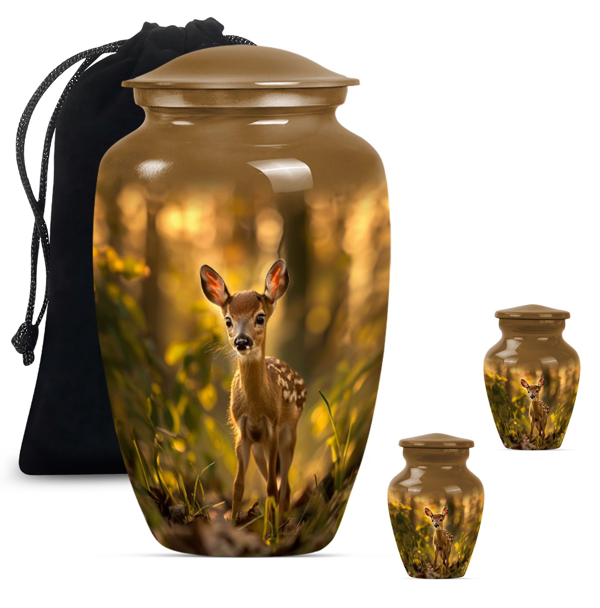 deer urn designed for human cremation ashes