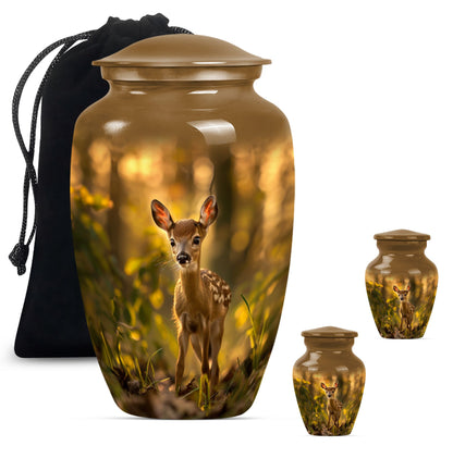 deer urn designed for human cremation ashes