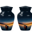 Classic 10-inch boat urn for cremation ashes.