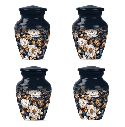 Flowers Theme 3 Inch Keepsake Pack of 4