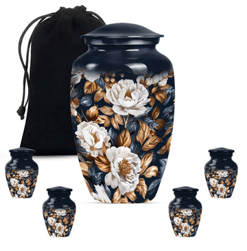 Large Urn With 4 Keepsake Urn