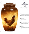 classic chicken urn.