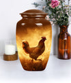 classic chicken urn.