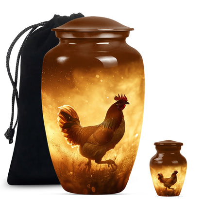 classic chicken urn.
