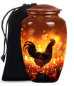 Chicken Theme Large Urn 10 Inch