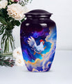 10-inch classic chicken urn for burial ashes.