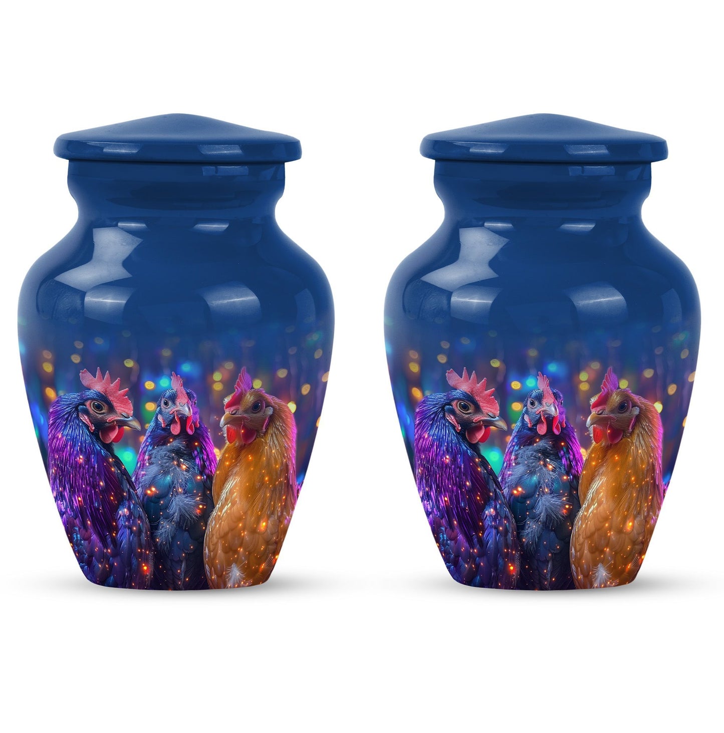 chicken urn for men's ashes.