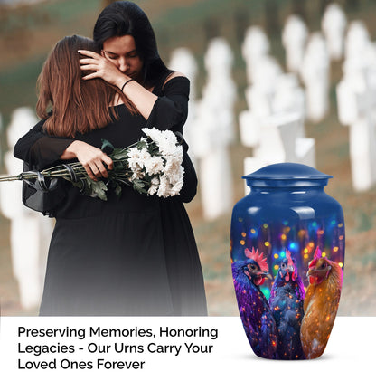 chicken urn for men's ashes.