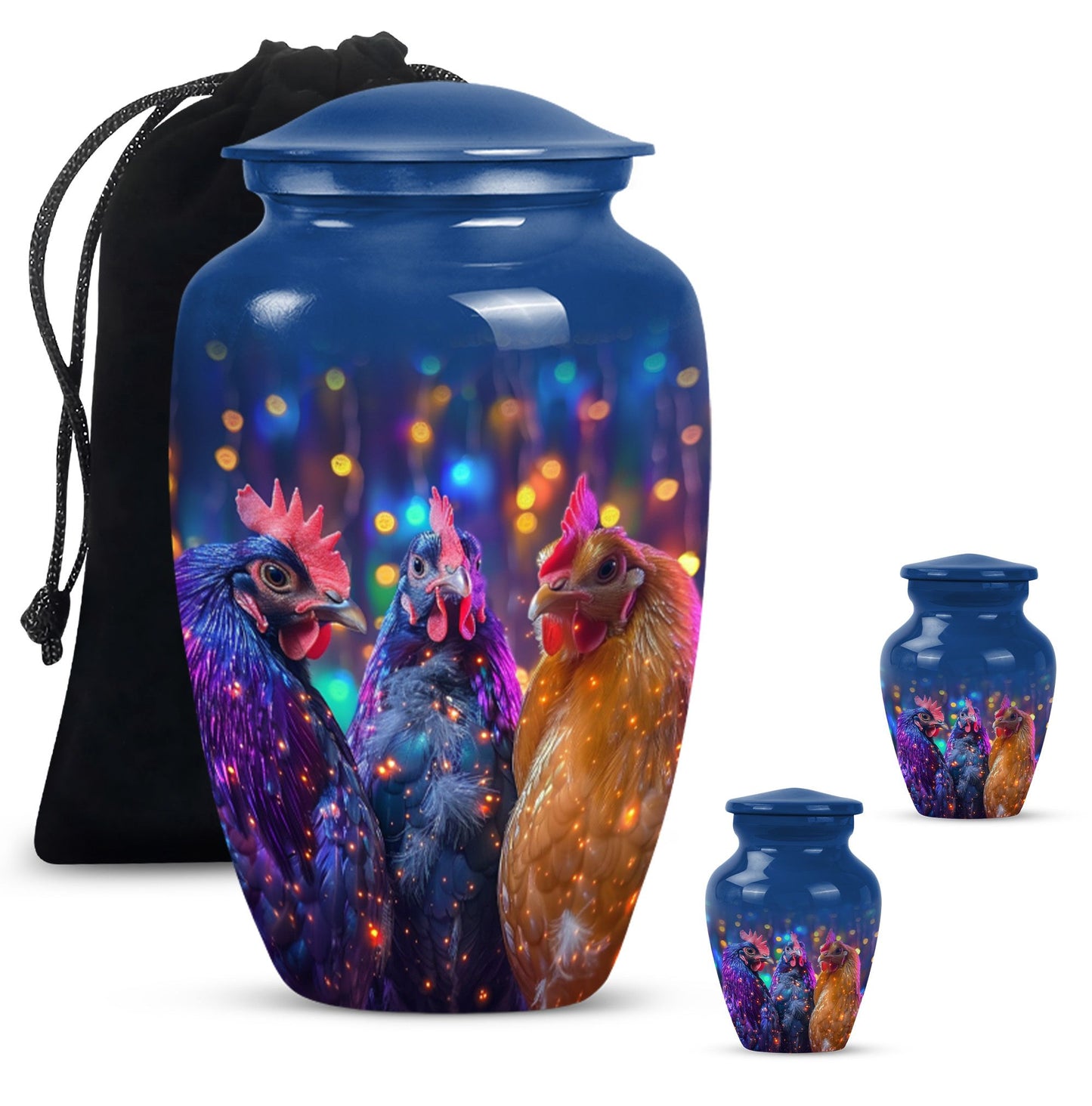chicken urn for men's ashes.