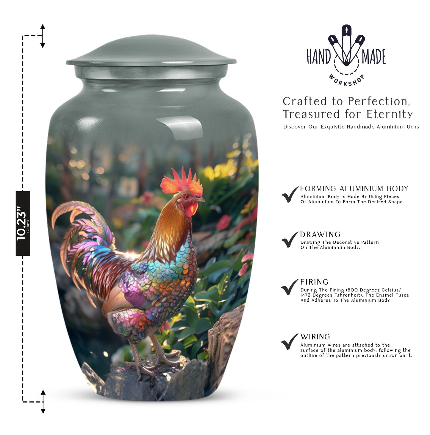 chicken urn for ashes.
