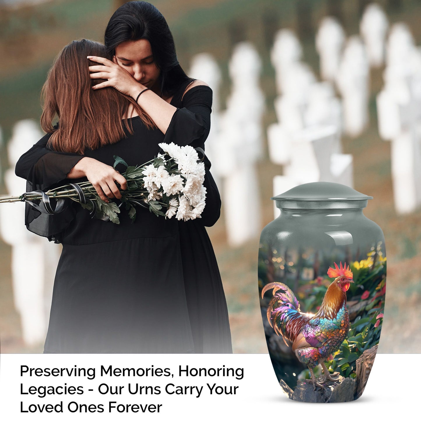 chicken urn for ashes.