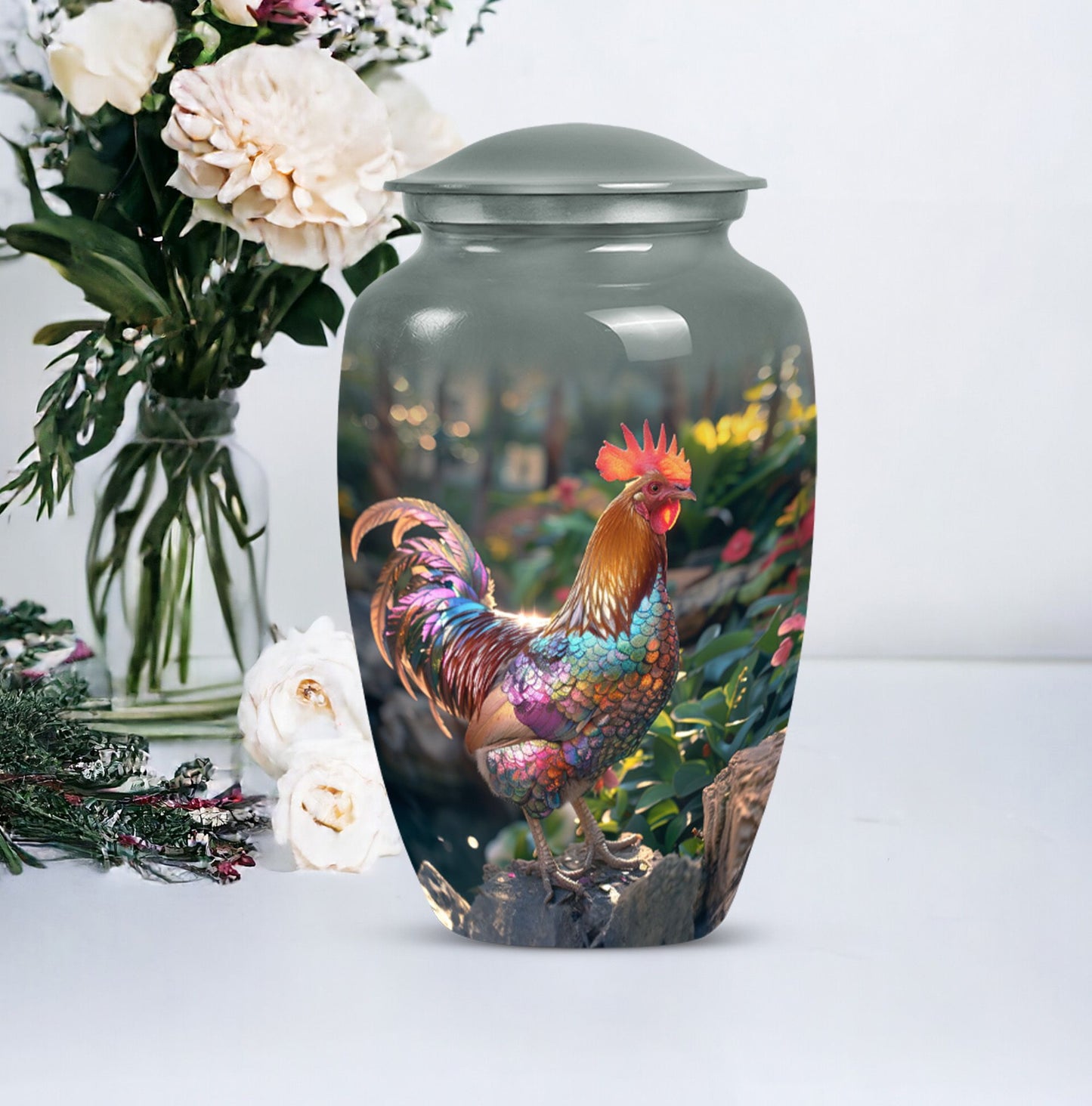 chicken urn for ashes.