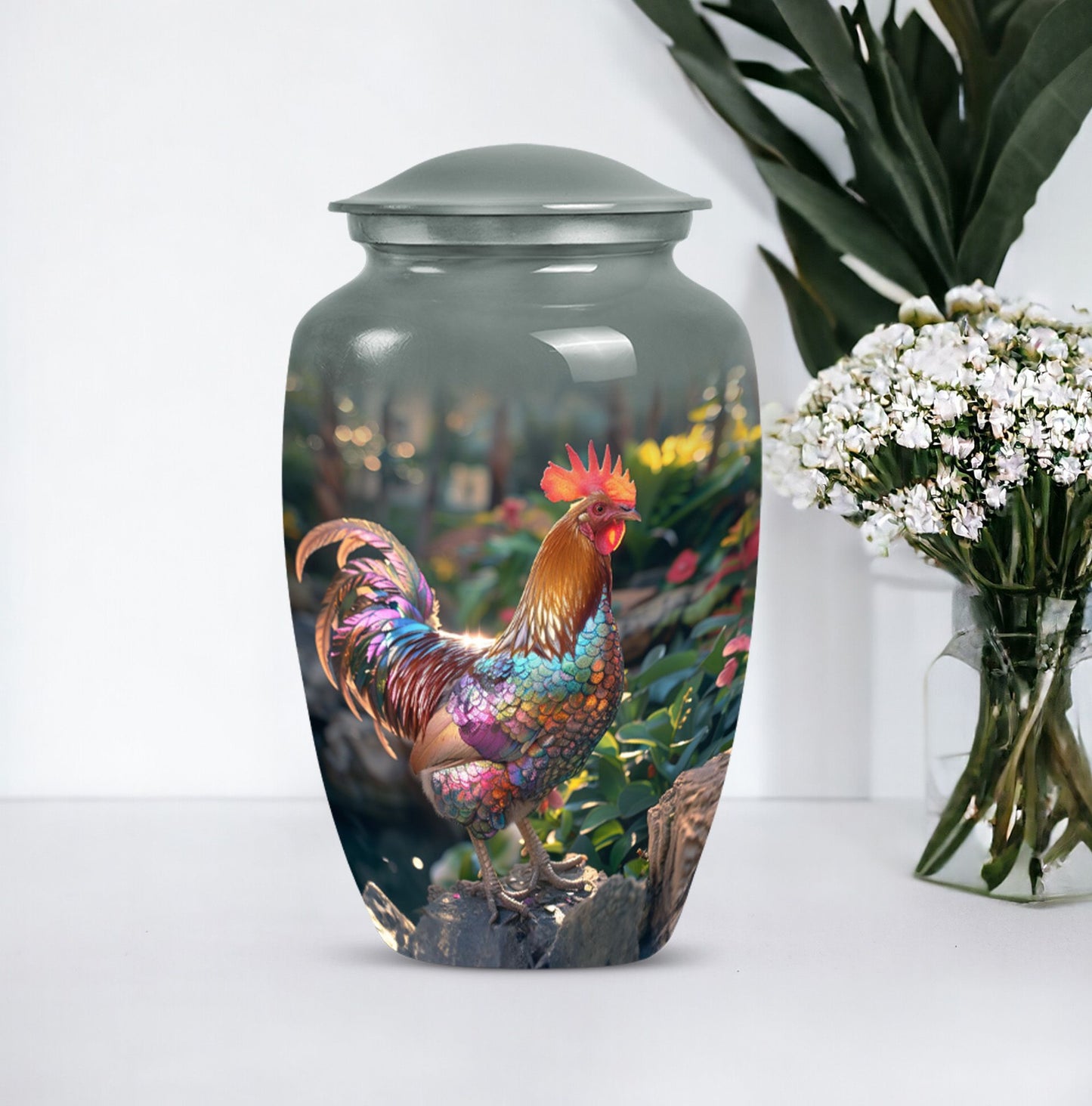 chicken urn for ashes.