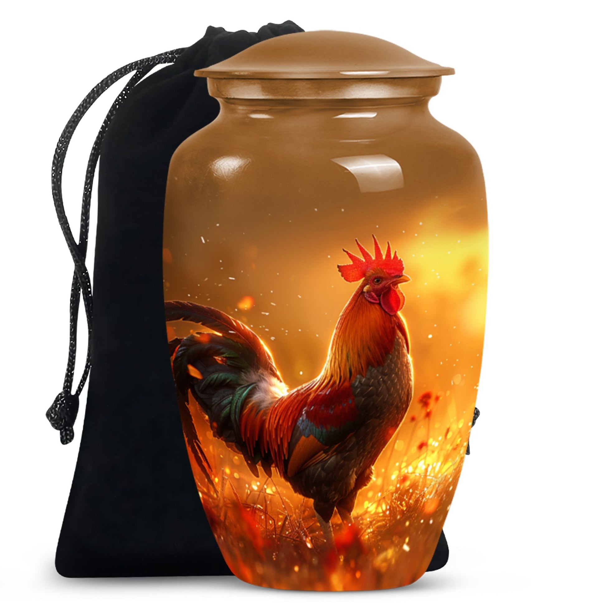 chicken urn for adult male, made 