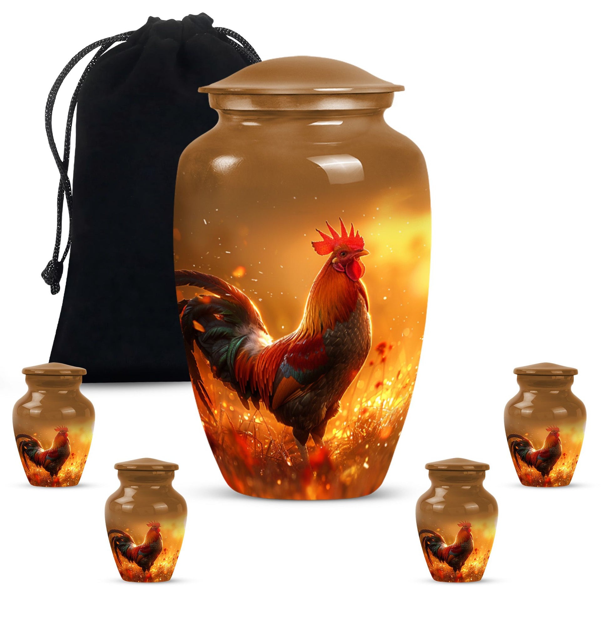 chicken urn for adult male, made 