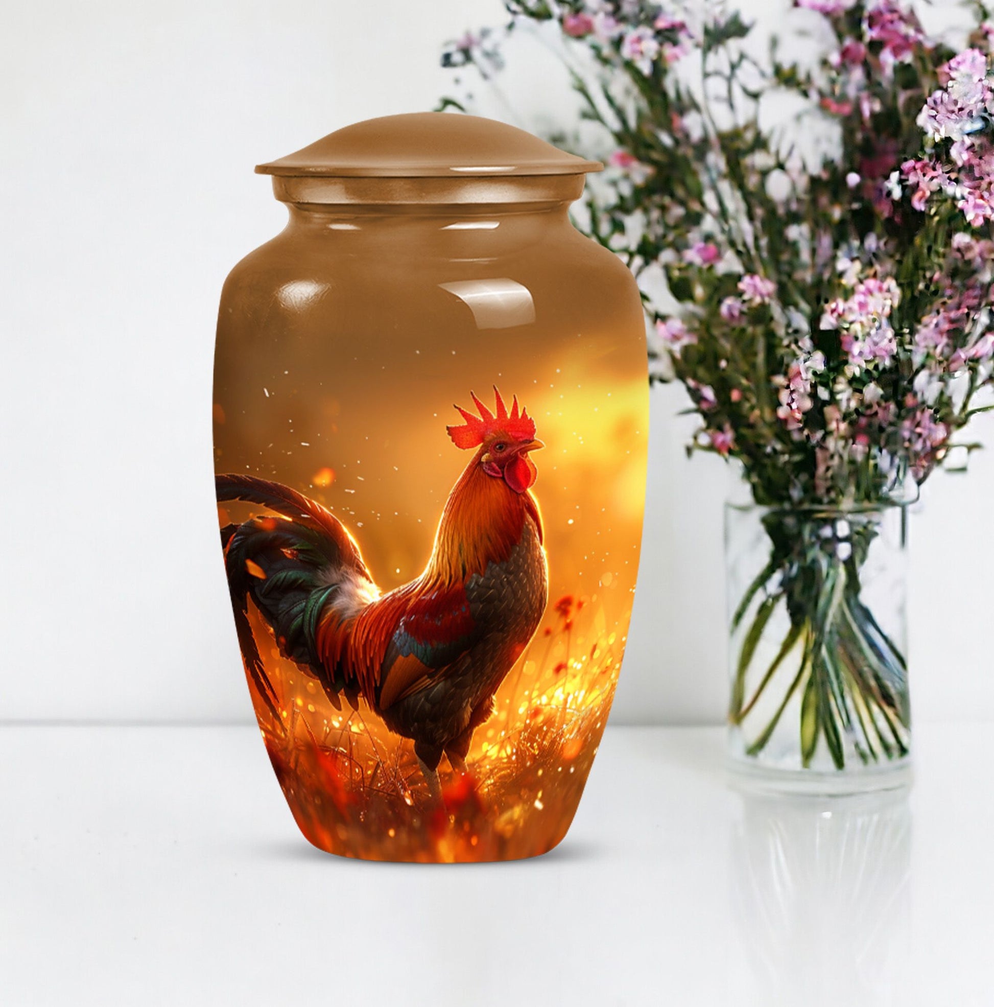 chicken urn for adult male, made 