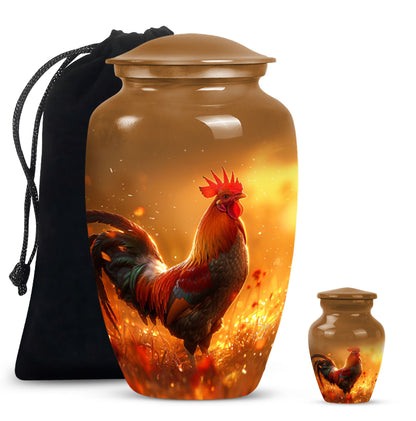 chicken urn for adult male, made 