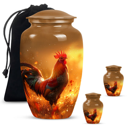 chicken urn for adult male, made 