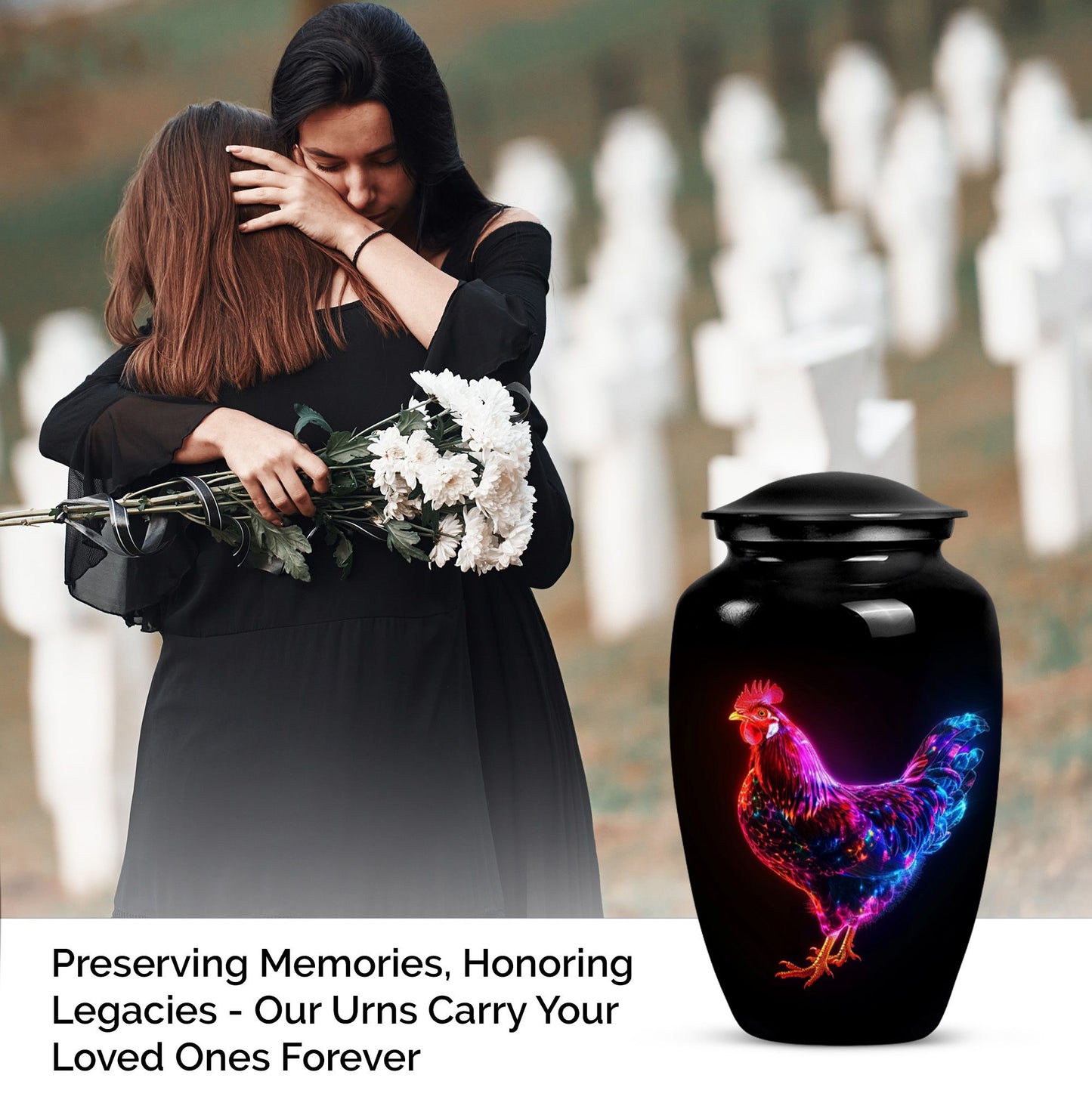 chicken urn for dad's cremation