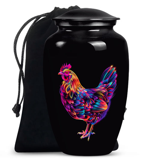 Classic chicken cremation urn 