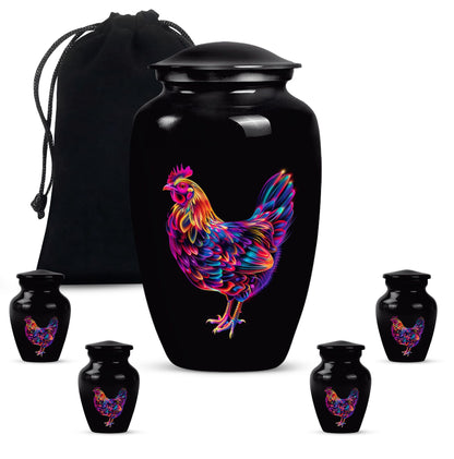 Classic chicken cremation urn 